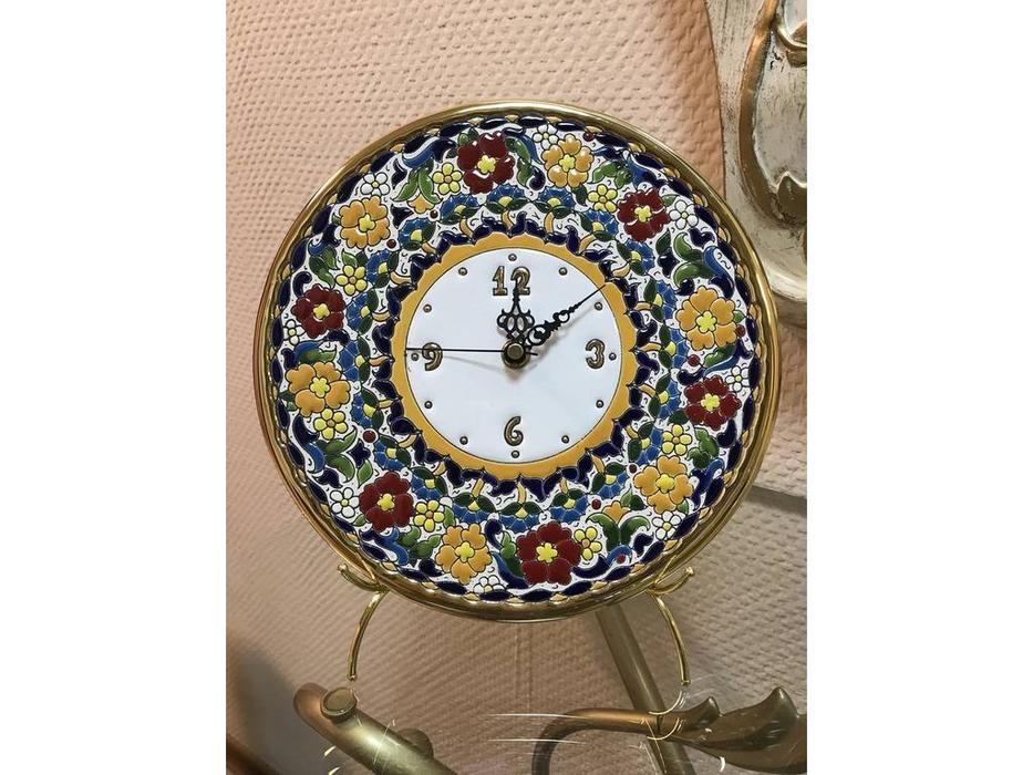 тарелка-часы диаметр 23см Ceramico Artecer  [316-02] золото, разноцветный
