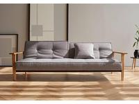 диван с деревянными подлокотниками Splitback Innovation  серый
