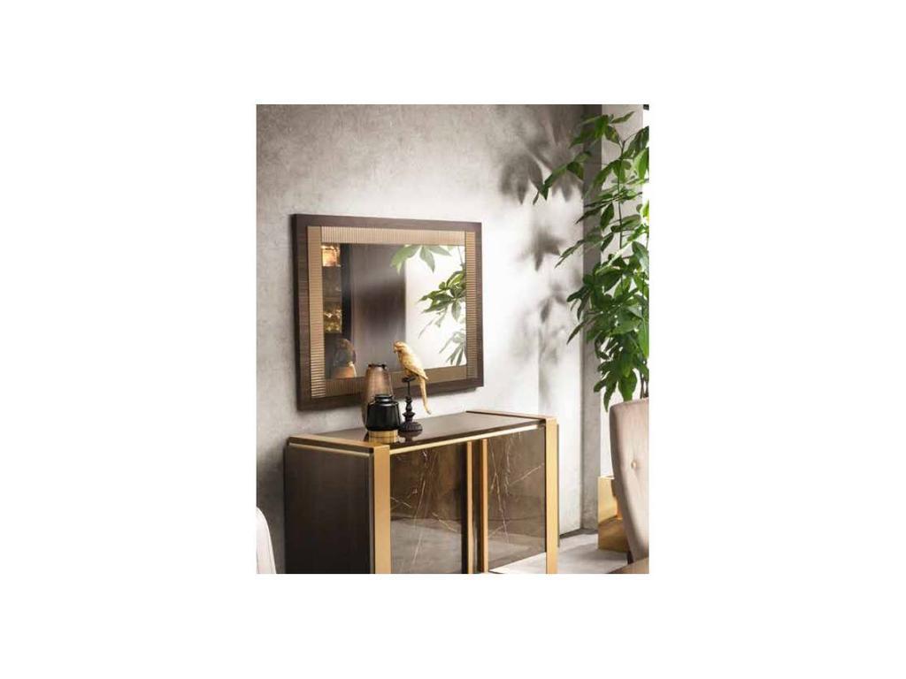 зеркало настенное малое арт.30 Essenza Arredo Classic  венге, коричневый, золото
