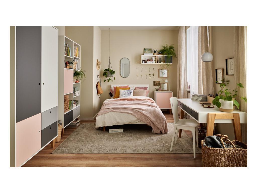 детская комната современный стиль 03 Concept Vox  белый,графит,серый,розовый