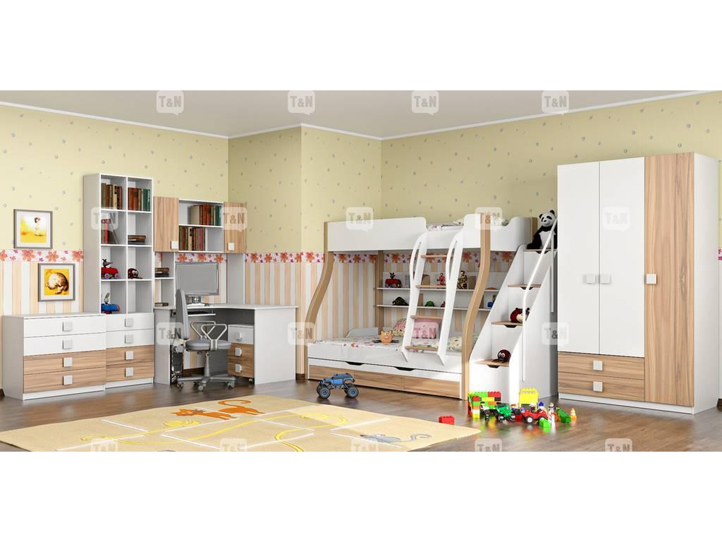 детская комната современный стиль  Tracy Tomyniki  цвет дуба
