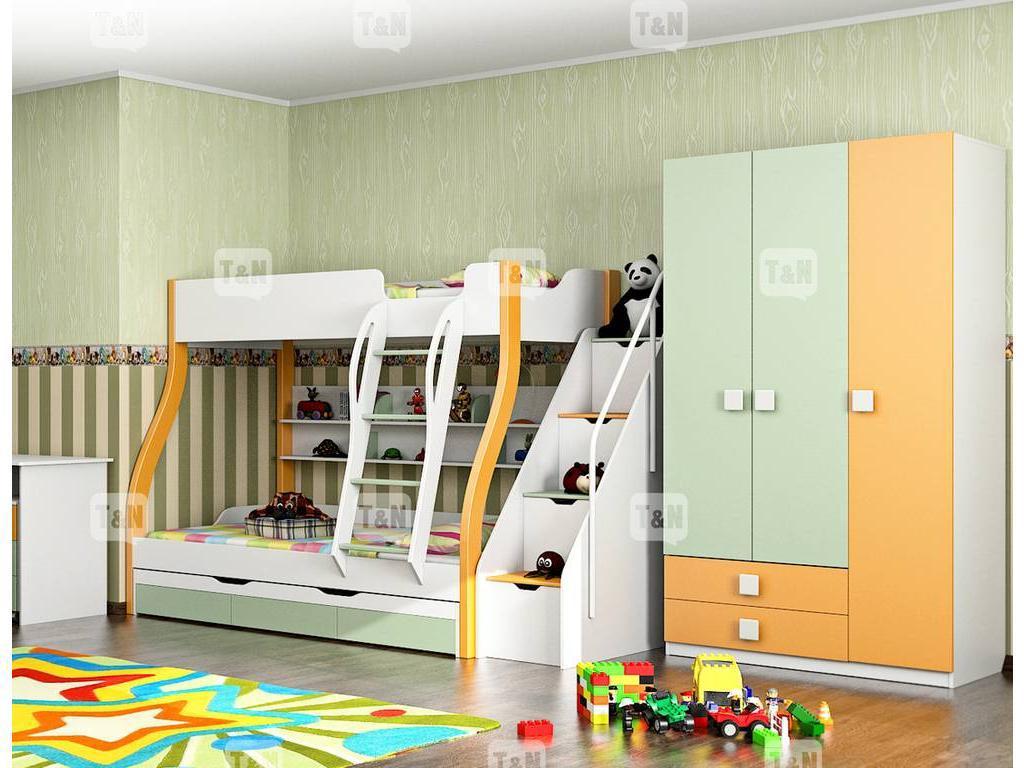 детская комната современный стиль  Tracy Tomyniki  салатовый