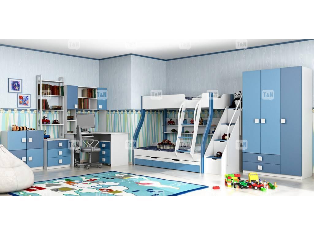 детская комната современный стиль  Tracy Tomyniki  голубой