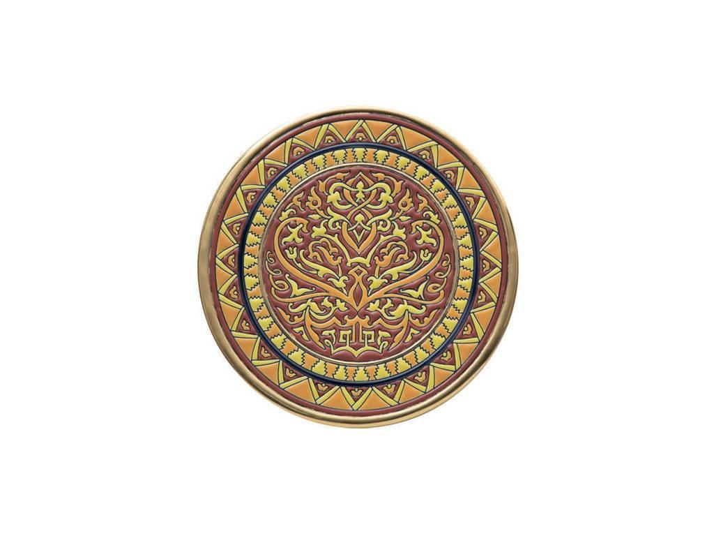 тарелка декоративная 28см Ceramico Artecer  [117-11] золото, разноцветный