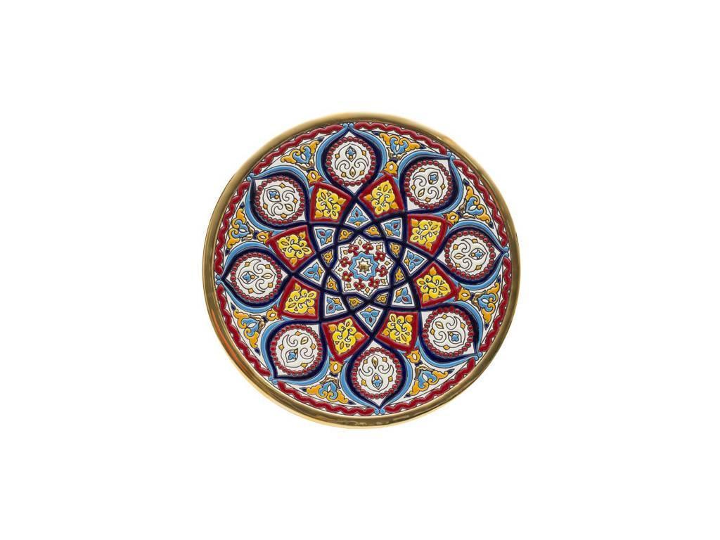 тарелка декоративная 28см Ceramico Artecer  [117-15] золото, разноцветный