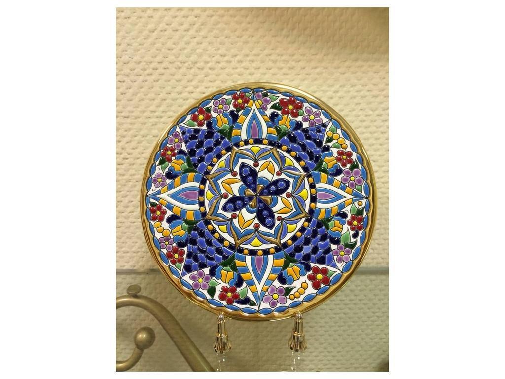 тарелка декоративная 21см Ceramico Artecer  [115-01] золото, разноцветный