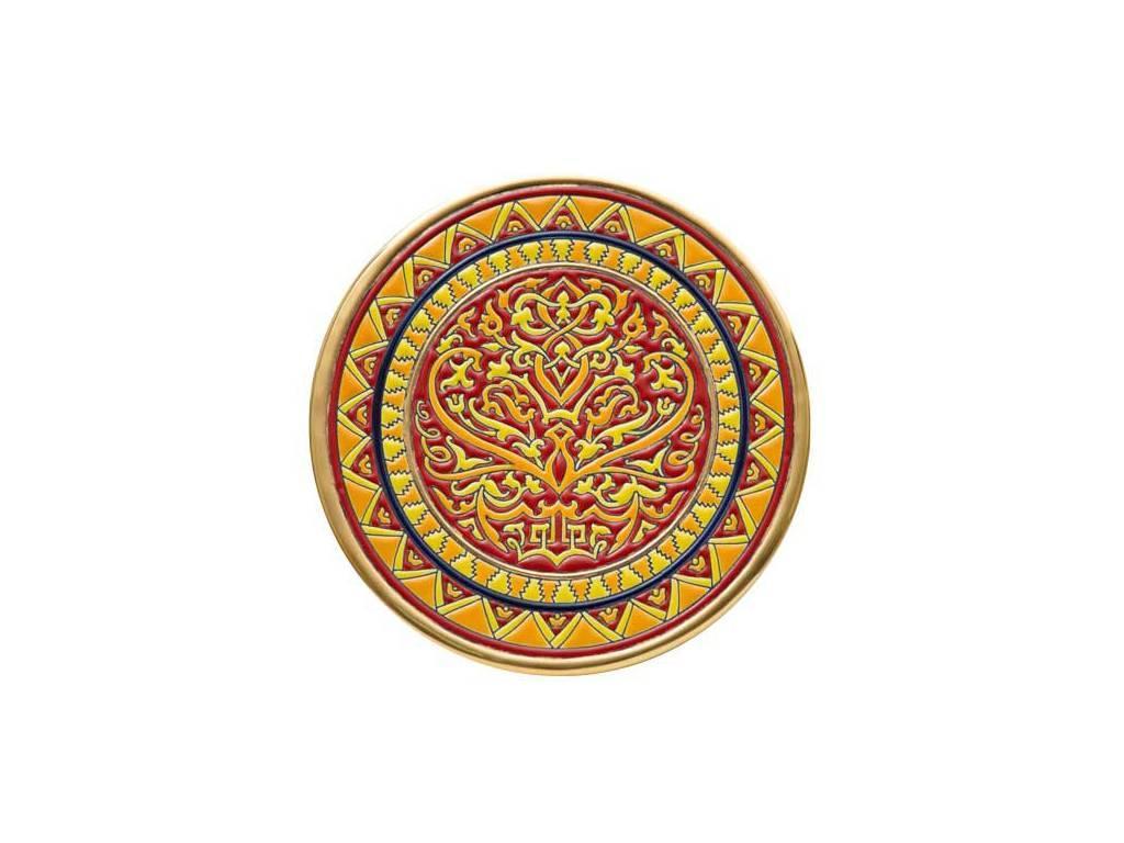тарелка декоративная 21см Ceramico Artecer  [115-11] золото, разноцветный