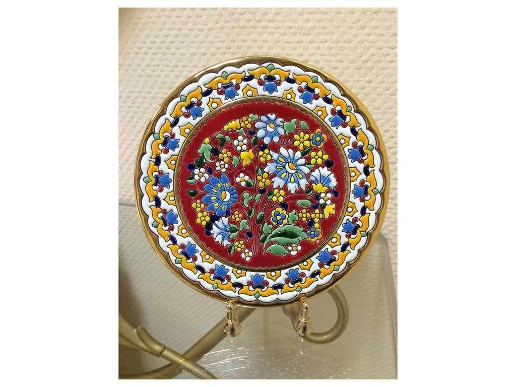 тарелка декоративная 21см Ceramico Artecer  [115-28] золото, разноцветный