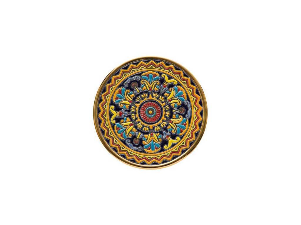 тарелка декоративная 21см Ceramico Artecer  [115-43] золото, разноцветный