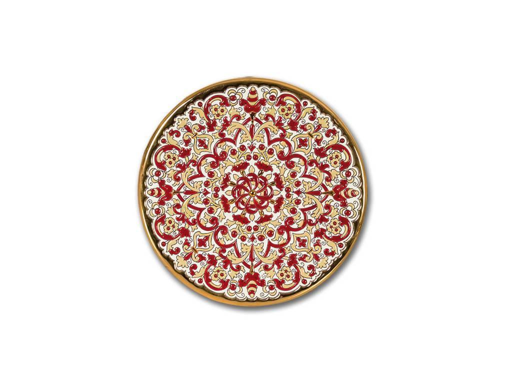 тарелка декоративная 23см Ceramico Artecer  [116-60] золото, разноцветный
