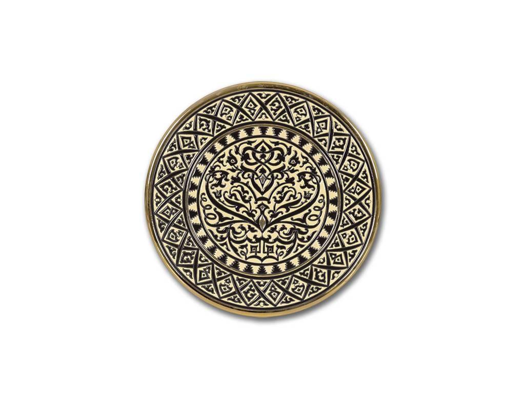 тарелка декоративная 23см Ceramico Artecer  [116-67] золото, разноцветный