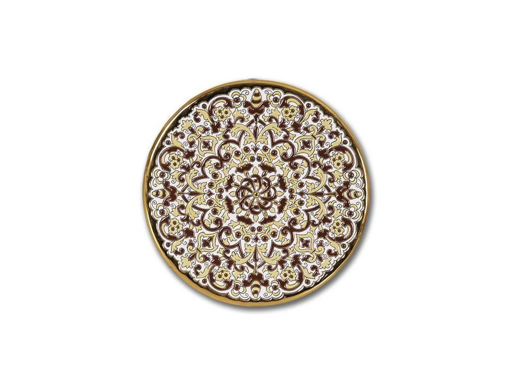 тарелка декоративная 23см Ceramico Artecer  [116-70] золото, разноцветный