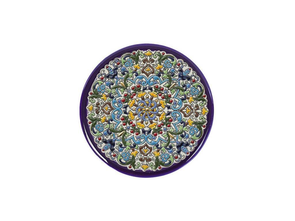 тарелка декоративная 28см Ceramico Artecer  [966-02] синий, разноцветный