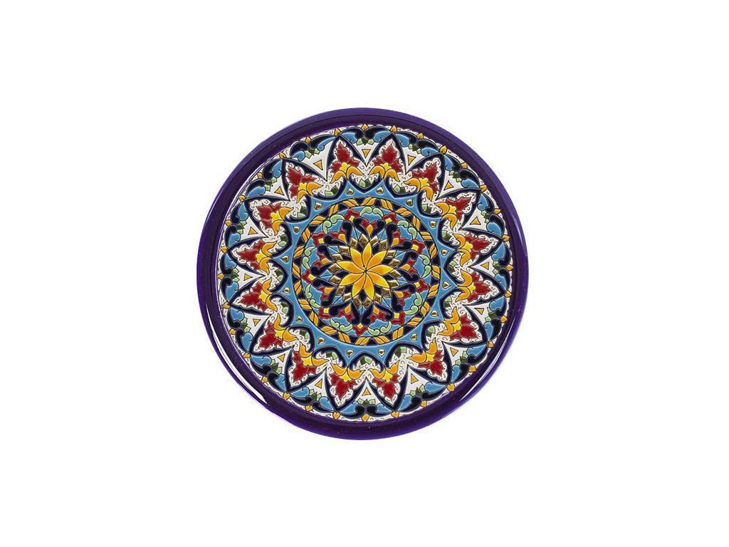 тарелка декоративная 28см Ceramico Artecer  [966-04] синий, разноцветный
