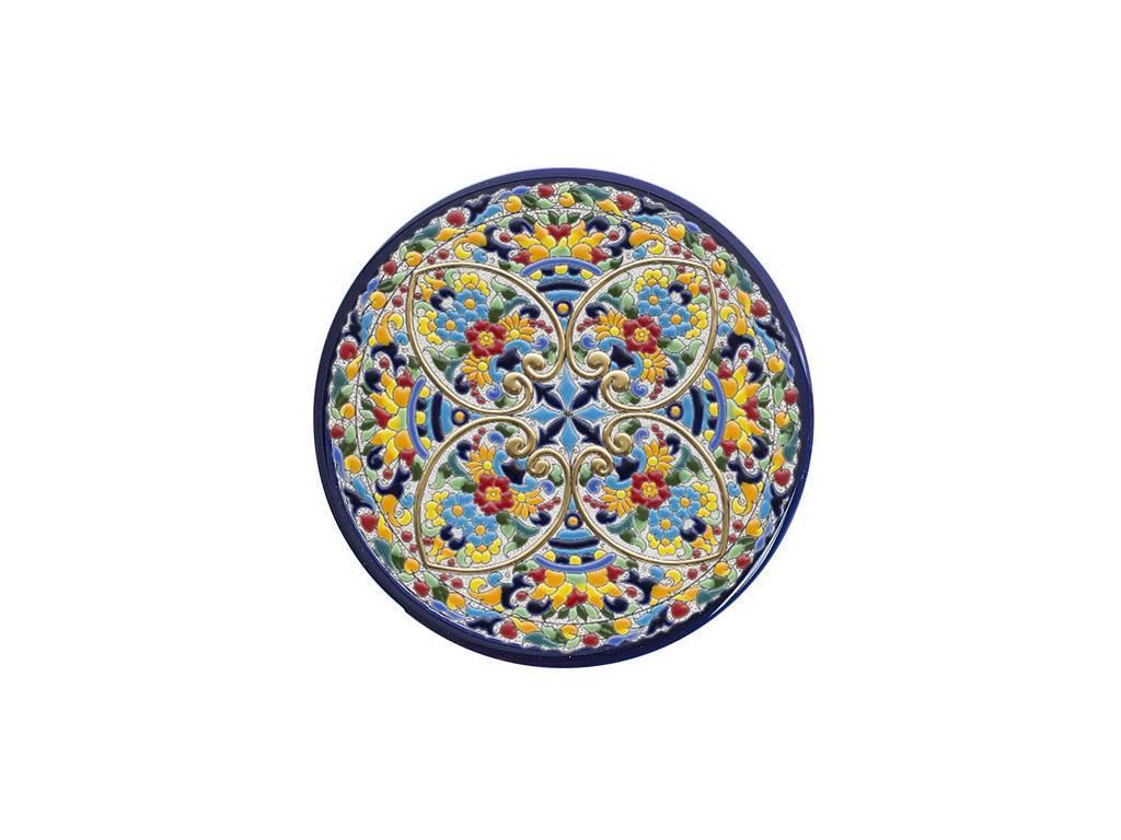 тарелка декоративная 28см Ceramico Artecer  [966-05] синий, разноцветный