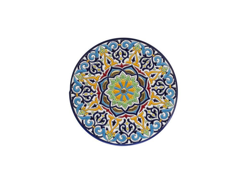 тарелка декоративная 28см Ceramico Artecer  [966-07] синий, разноцветный