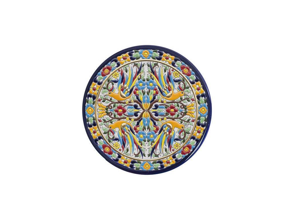 тарелка декоративная 28см Ceramico Artecer  [966-08] синий, разноцветный