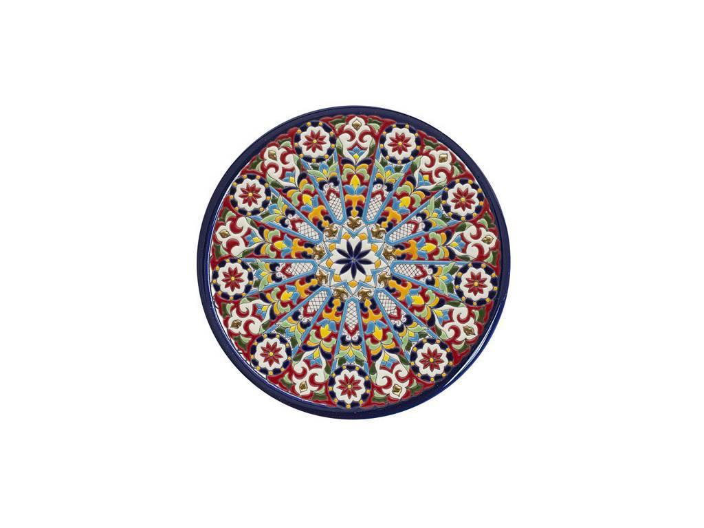 тарелка декоративная 28см Ceramico Artecer  [966-09] синий, разноцветный
