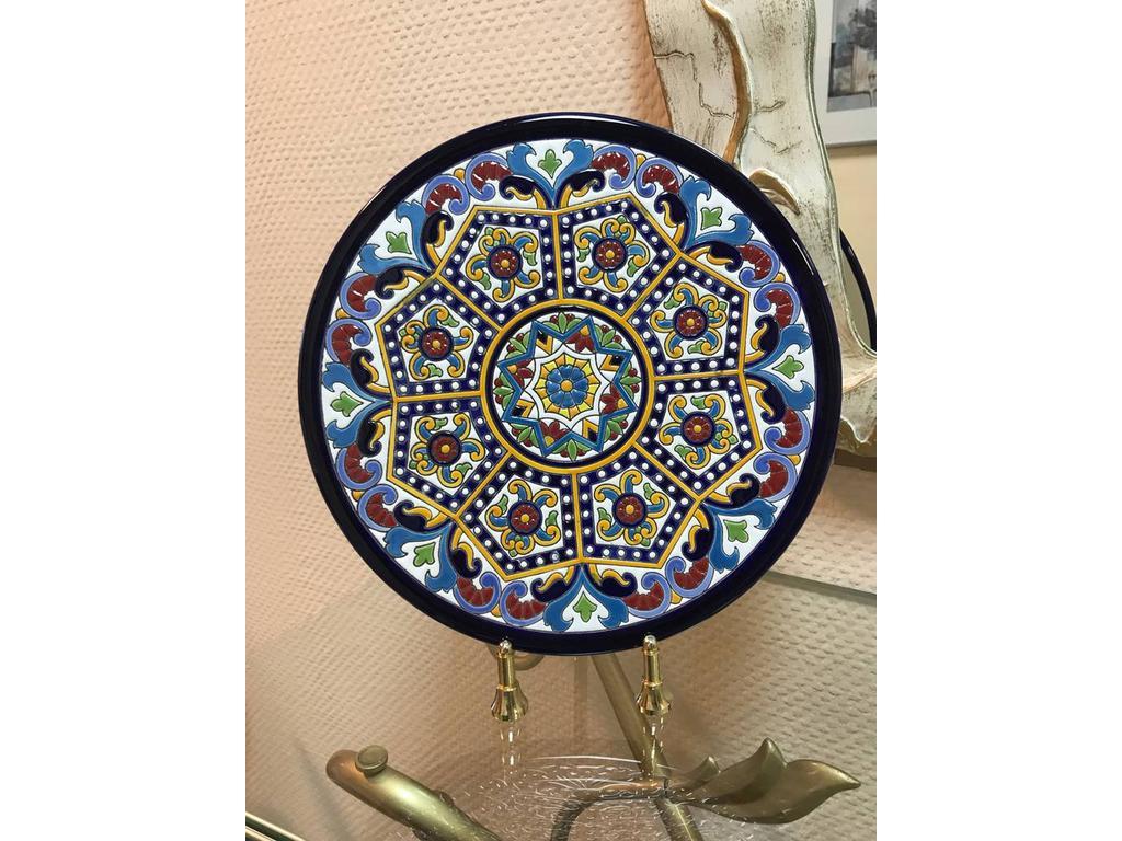 тарелка декоративная 28см Ceramico Artecer  [966-10] синий, разноцветный
