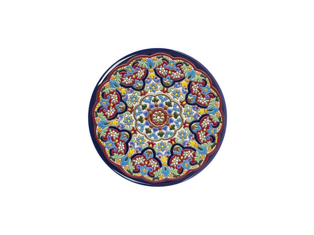 тарелка декоративная 28см Ceramico Artecer  [966-14] синий, разноцветный