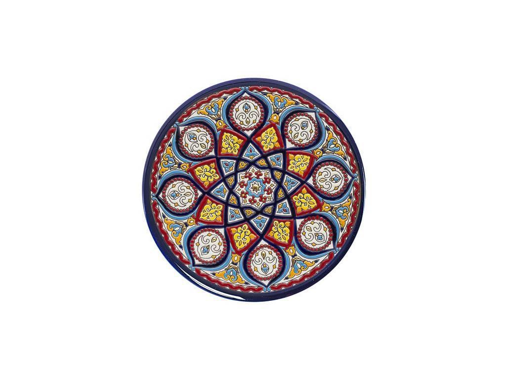 тарелка декоративная 28см Ceramico Artecer  [966-15] синий, разноцветный