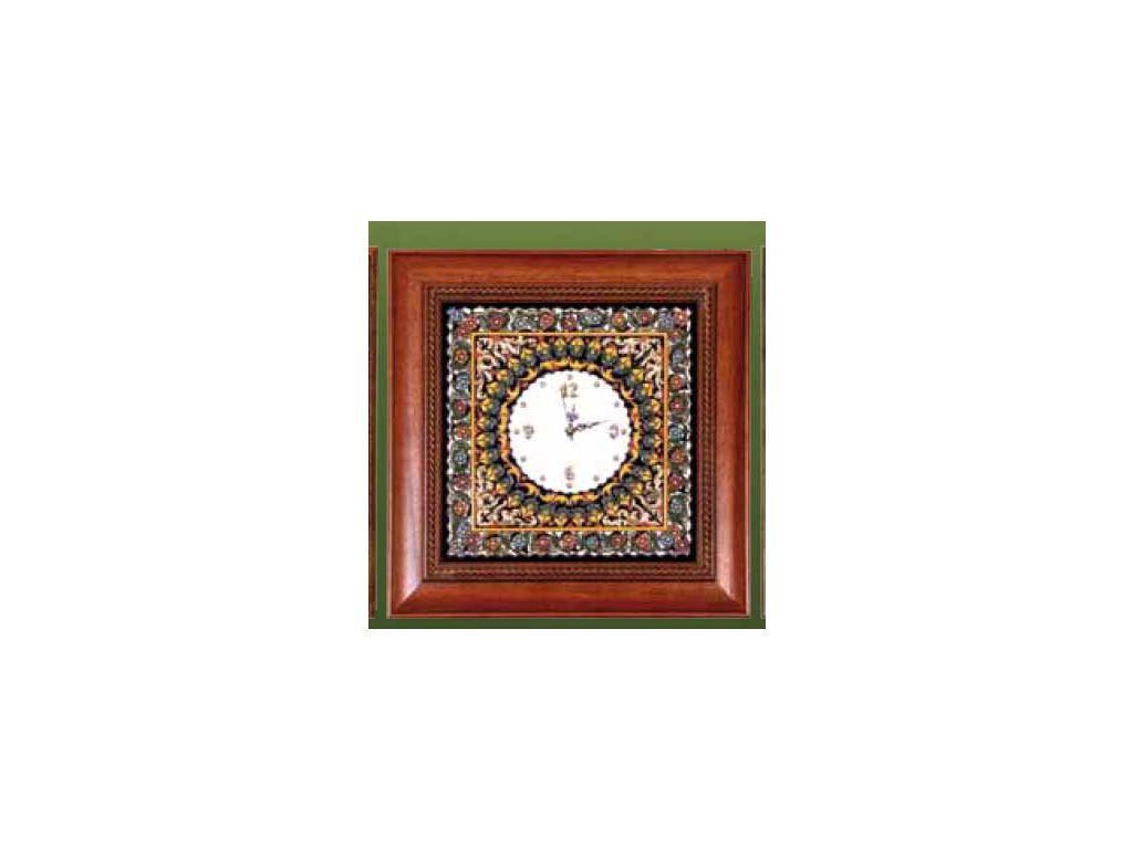 часы настенные 42х42 Ceramico Artecer  [418-02/81] золото, разноцветный