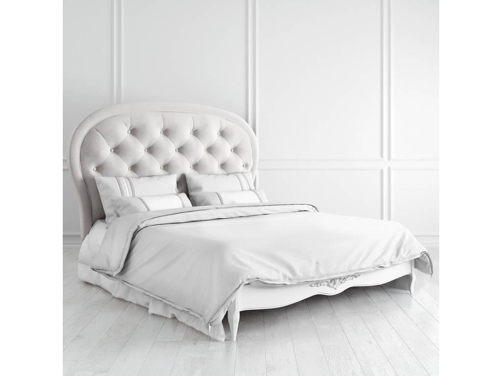 кровать двуспальная 160х200 Silvery Rome Latelier Du Meuble  [S516-K00-S-B07] белый, серебро