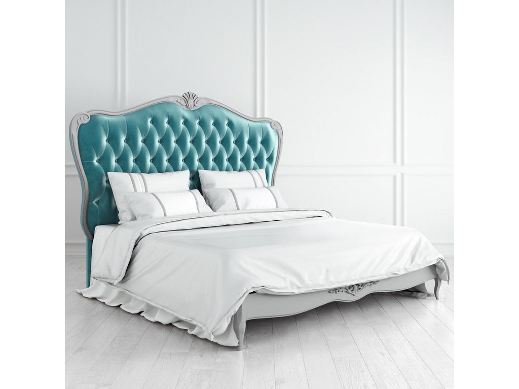 кровать двуспальная 180х200 Atelier Home Latelier Du Meuble  [A528-K04-S-B08] серо-бежевый, серебро