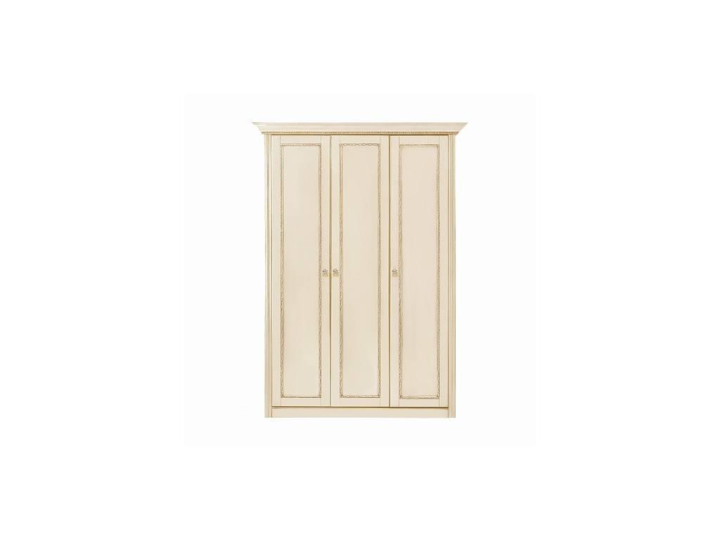 шкаф 3-х дверный  Палермо Timber  [T-753Д/VOS] ваниль, золото