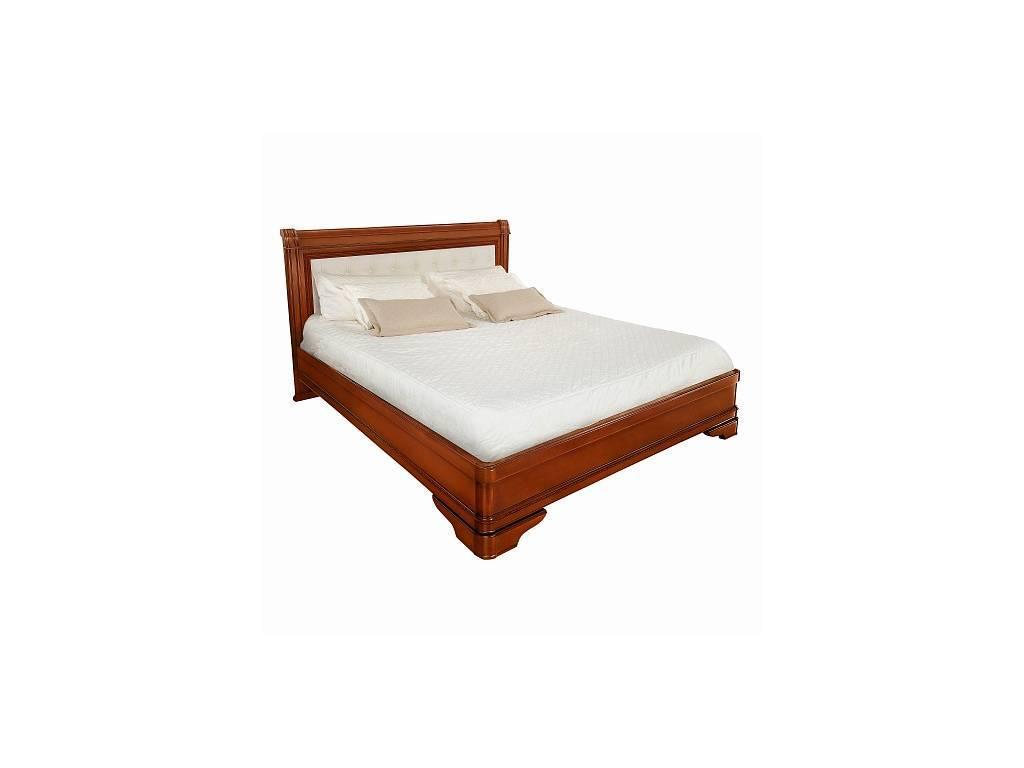 кровать двуспальная 180х200 без изн-я с мягкой спинкой Палермо Timber  [T-788/Y] янтарь