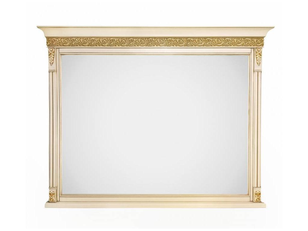 зеркало настенное  Неаполь Timber  [T-405/VO] ваниль, золото