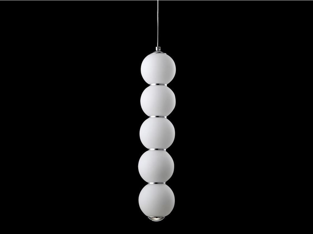 люстра подвесная  Pearls E STG  [ 17572] белый, хром