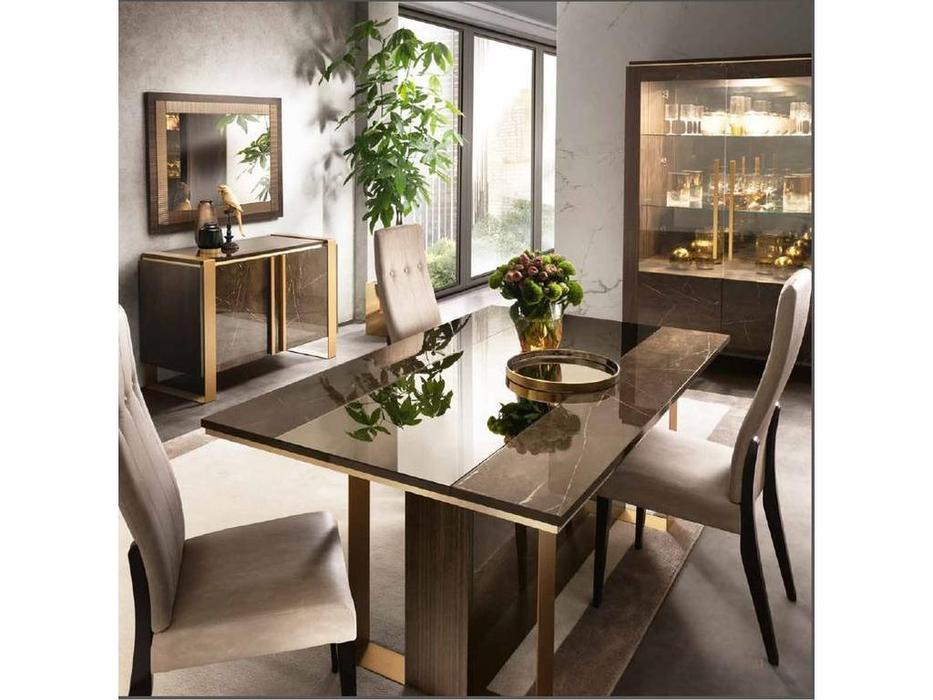 стол обеденный 200 Essenza Arredo Classic  венге, коричневый, золото