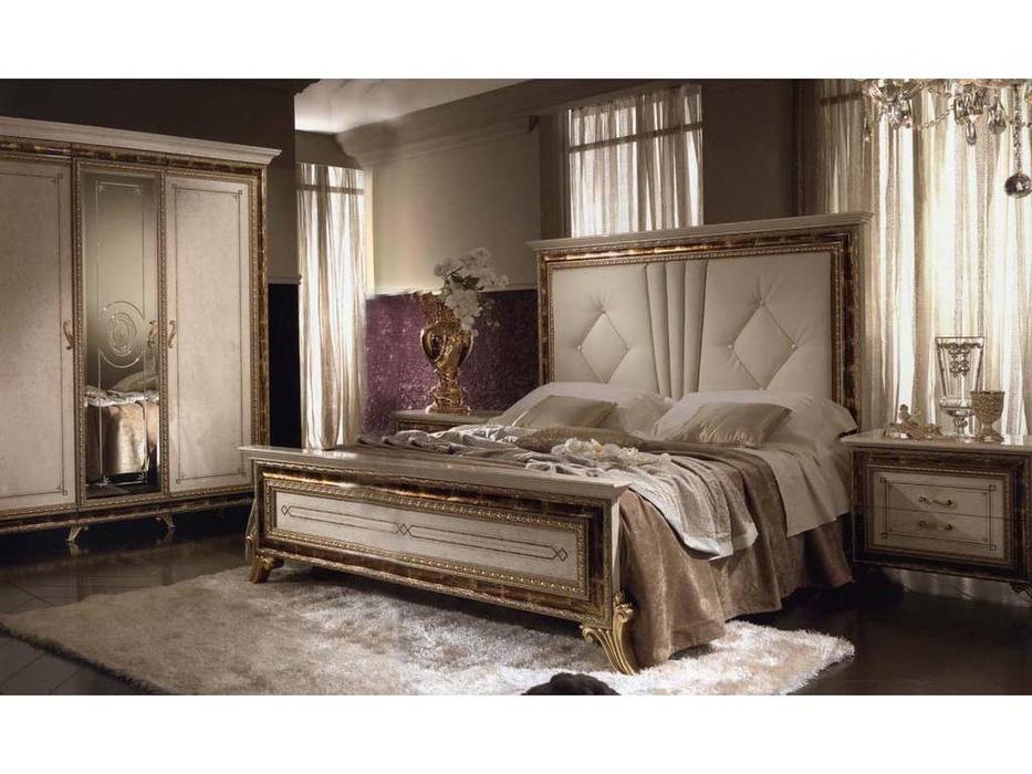 кровать двуспальная 180/200х200 Раффаэлло Arredo Classic  слоновая кость