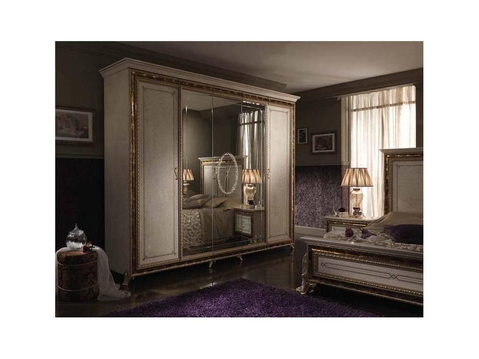 шкаф 5 дв Раффаэлло: Arredo Classic [] (слоновая кость, золото)