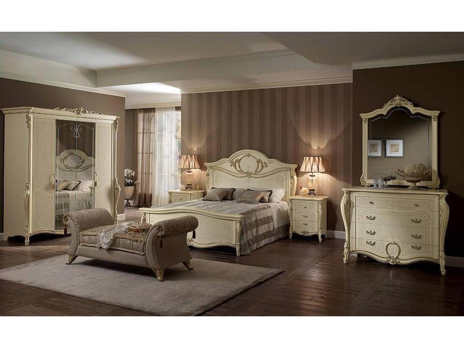спальня классика  Tiziano Arredo Classic  слоновая кость, золото