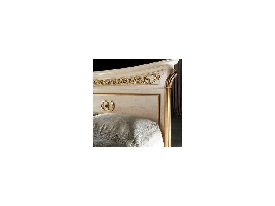 кровать двуспальная 160х190 Melodia Arredo Classic  [200] бежевый, золото