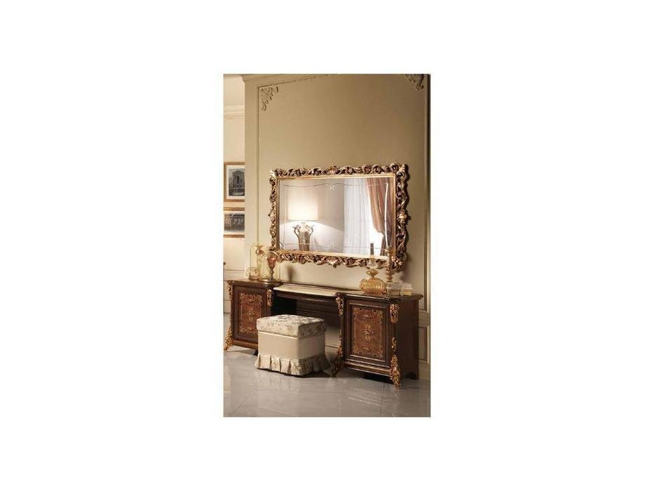 зеркало настенное для туалетного стола Sinfonia Arredo Classic  [221] орех, золото