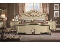 кровать двуспальная 180х200 Tiziano Arredo Classic  слоновая кость, золото