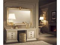 зеркало настенное большое Leonardo Arredo Classic  крем, золото