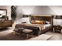 кровать двуспальная 160х190 Essenza Arredo Classic  [АРТ 30] венге, коричневый, золото