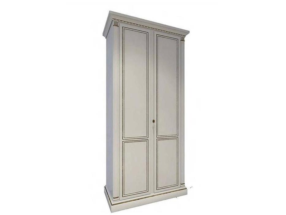 шкаф 2-х дверный  Флоренция Liberty  [7505] белый