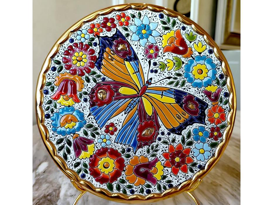 тарелка декоративная диаметр 21 см Ceramico: Cearco [01210500 ] (золото, разноцветный)