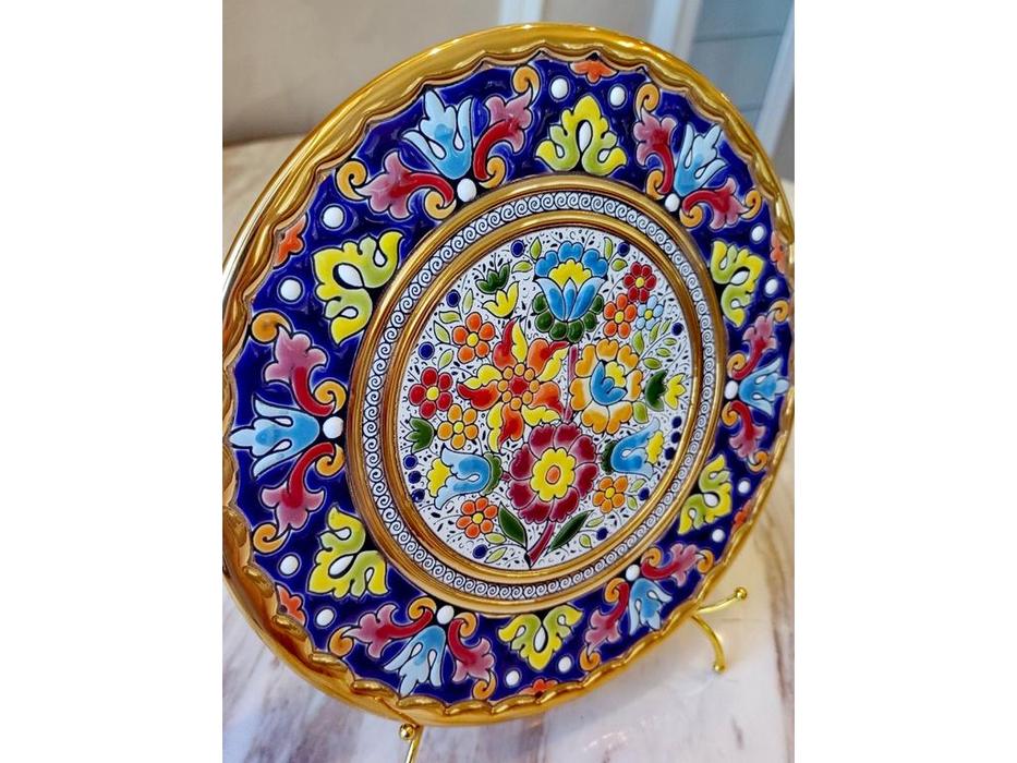 тарелка декоративная диаметр 21 см Ceramico: Cearco [01210900 ] (золото, разноцветный)