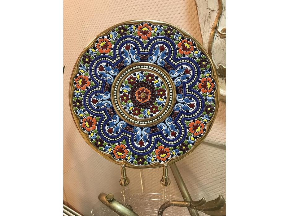 тарелка декоративная диаметр 28 см Ceramico Cearco  [01280300] золото, разноцветный