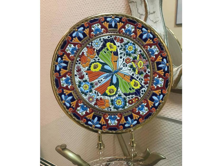 тарелка декоративная диаметр 28 см Ceramico Cearco  [01280500] золото, разноцветный