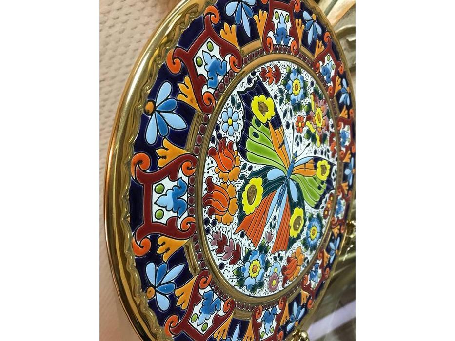 тарелка декоративная диаметр 28 см Ceramico Cearco  [01280500] золото, разноцветный