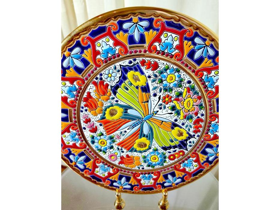 тарелка декоративная диаметр 28 см Ceramico: Cearco [01280500] (золото, разноцветный)