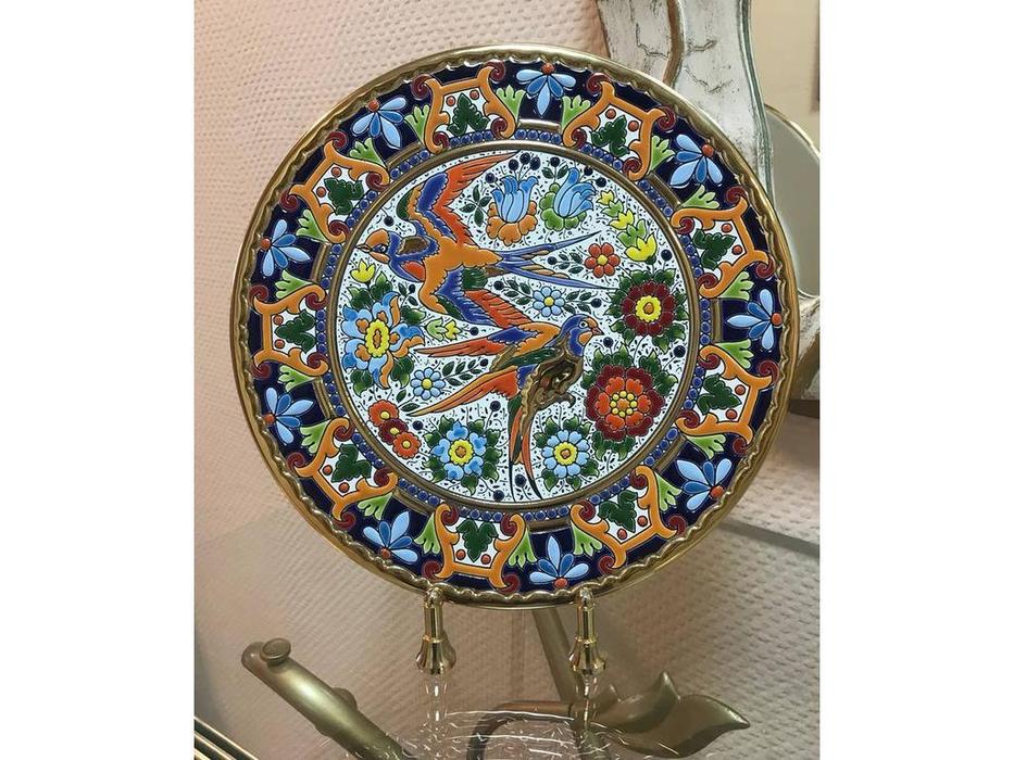 тарелка декоративная диаметр 28 см Ceramico Cearco  [01280800] золото, разноцветный