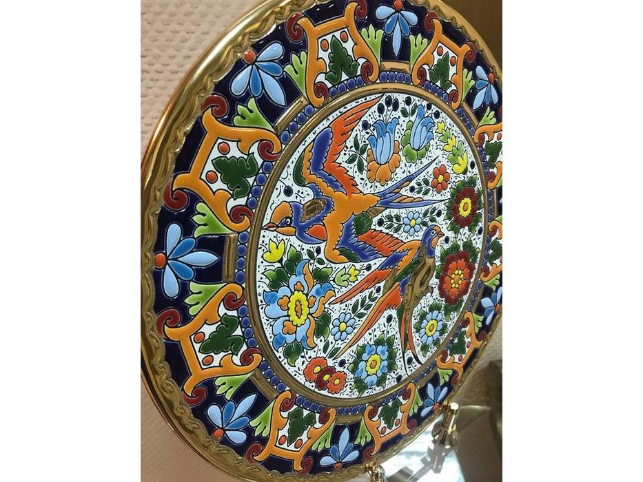 тарелка декоративная диаметр 28 см Ceramico Cearco  [01280800] золото, разноцветный